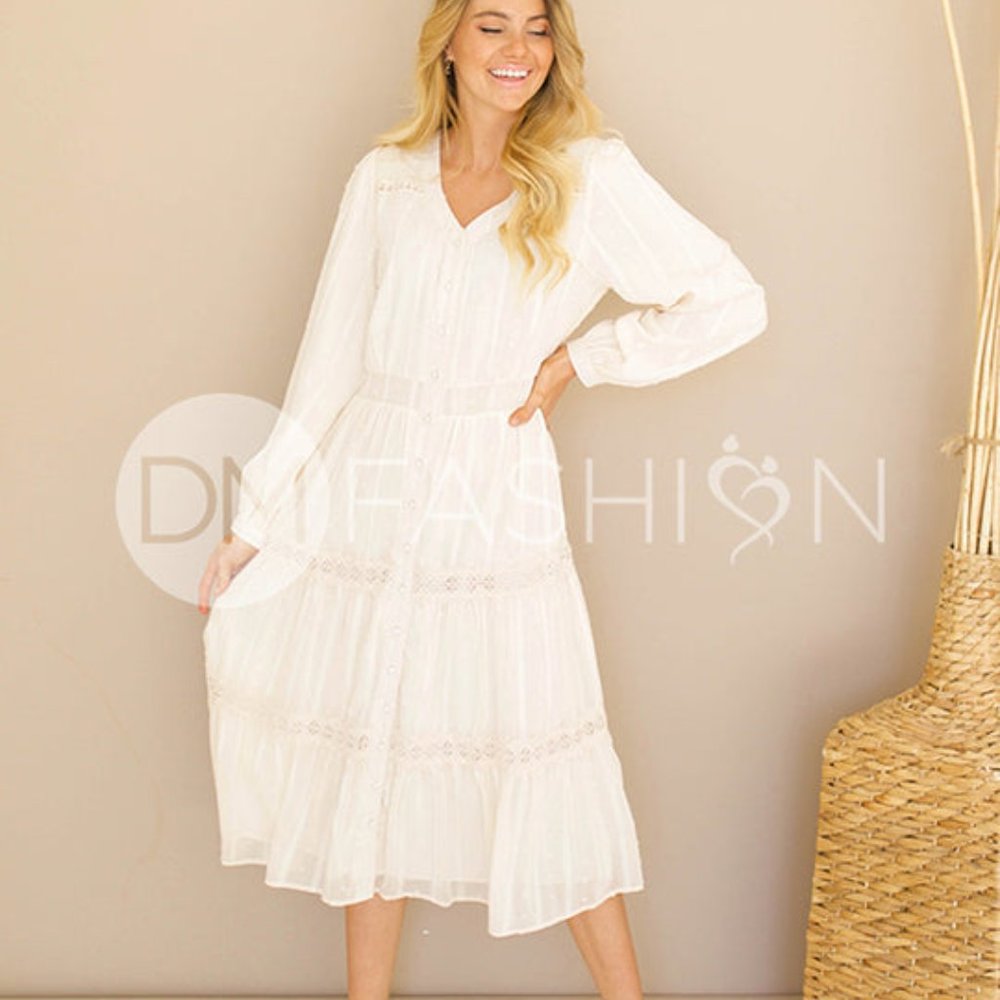 Ivory Nursing Friendly Dress